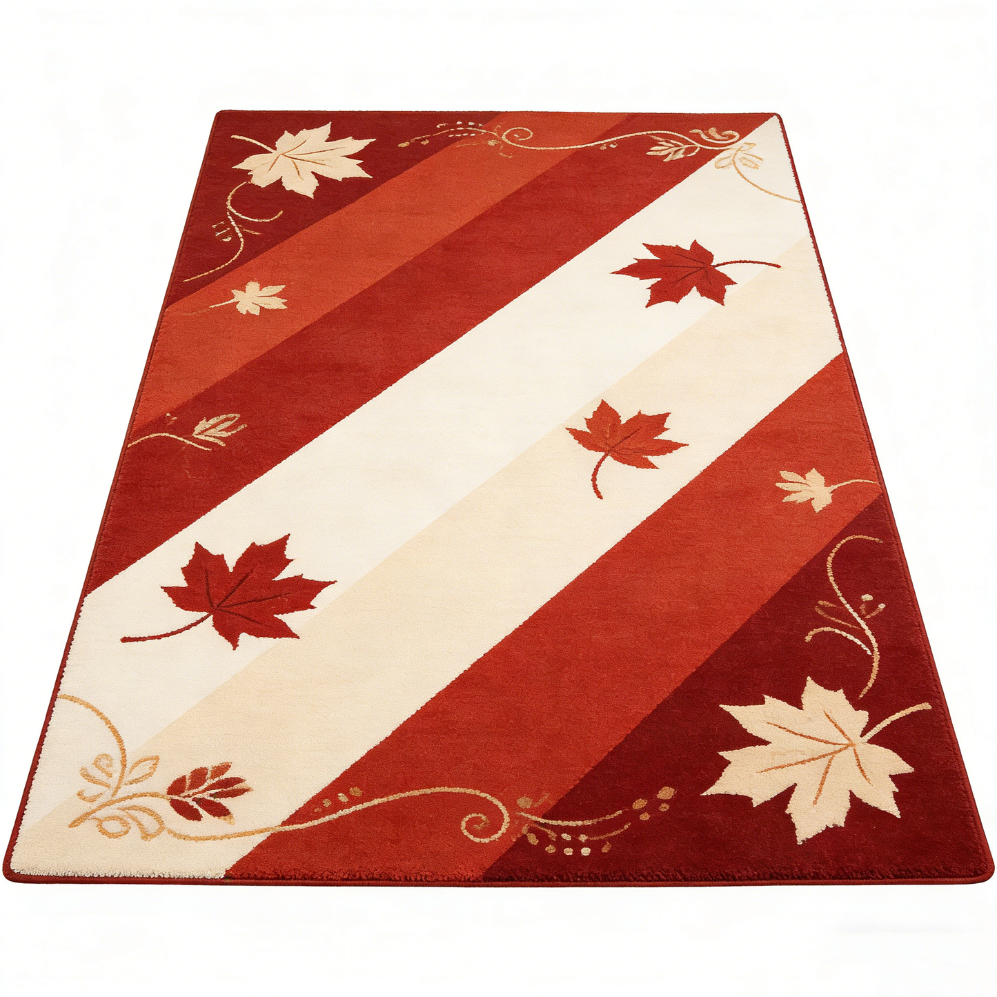 Autumn Maple Stripe Area Rug