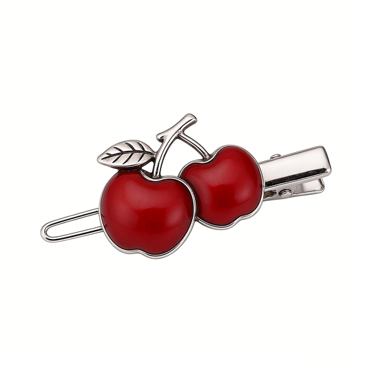Cherry Apple Hair Clip