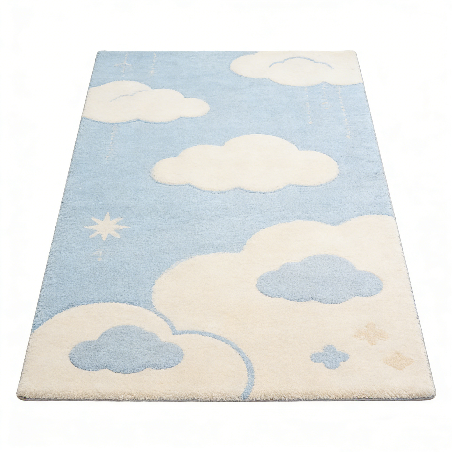 Starry Sky Cloud Rectangle Rug