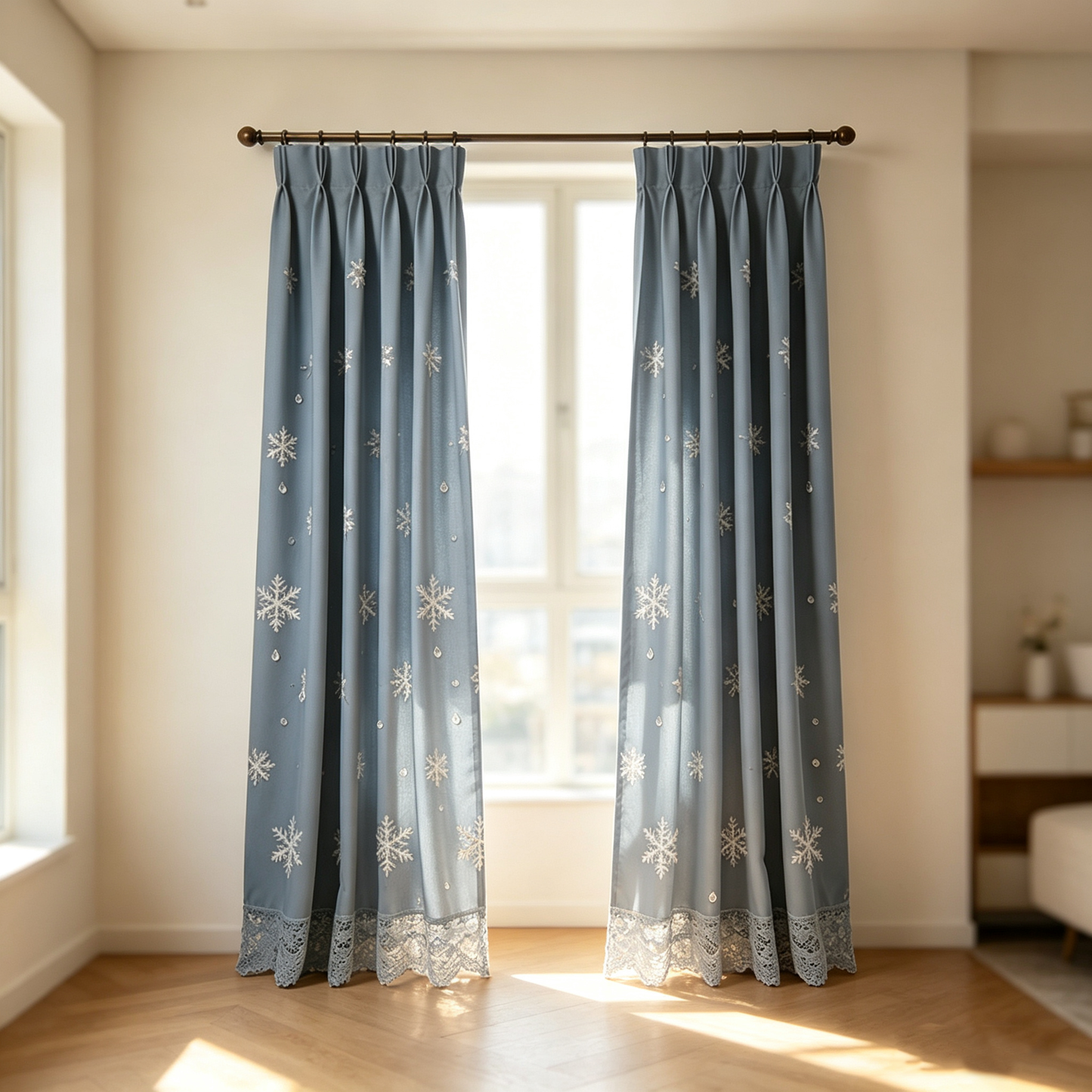 Snowflake Lace Curtain
