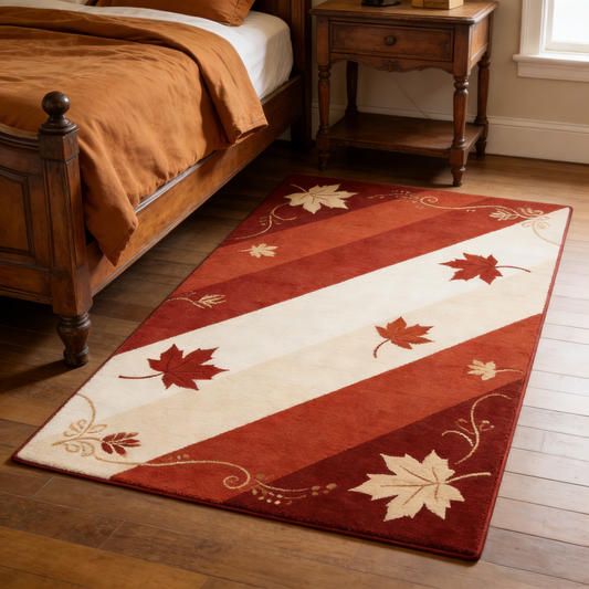 Autumn Maple Stripe Area Rug