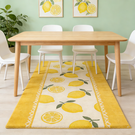 Fresh Lemon Fruit Area Rug