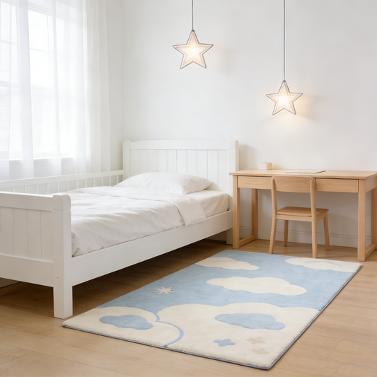 Starry Sky Cloud Rectangle Rug