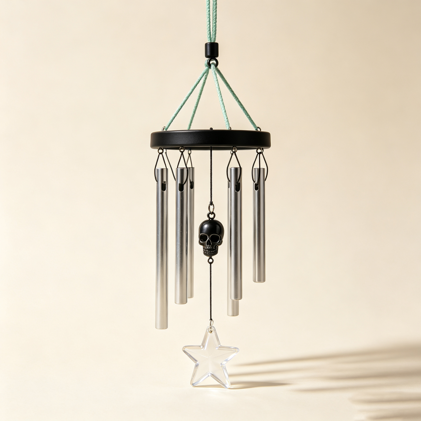 Skull Star Metal Wind Chime