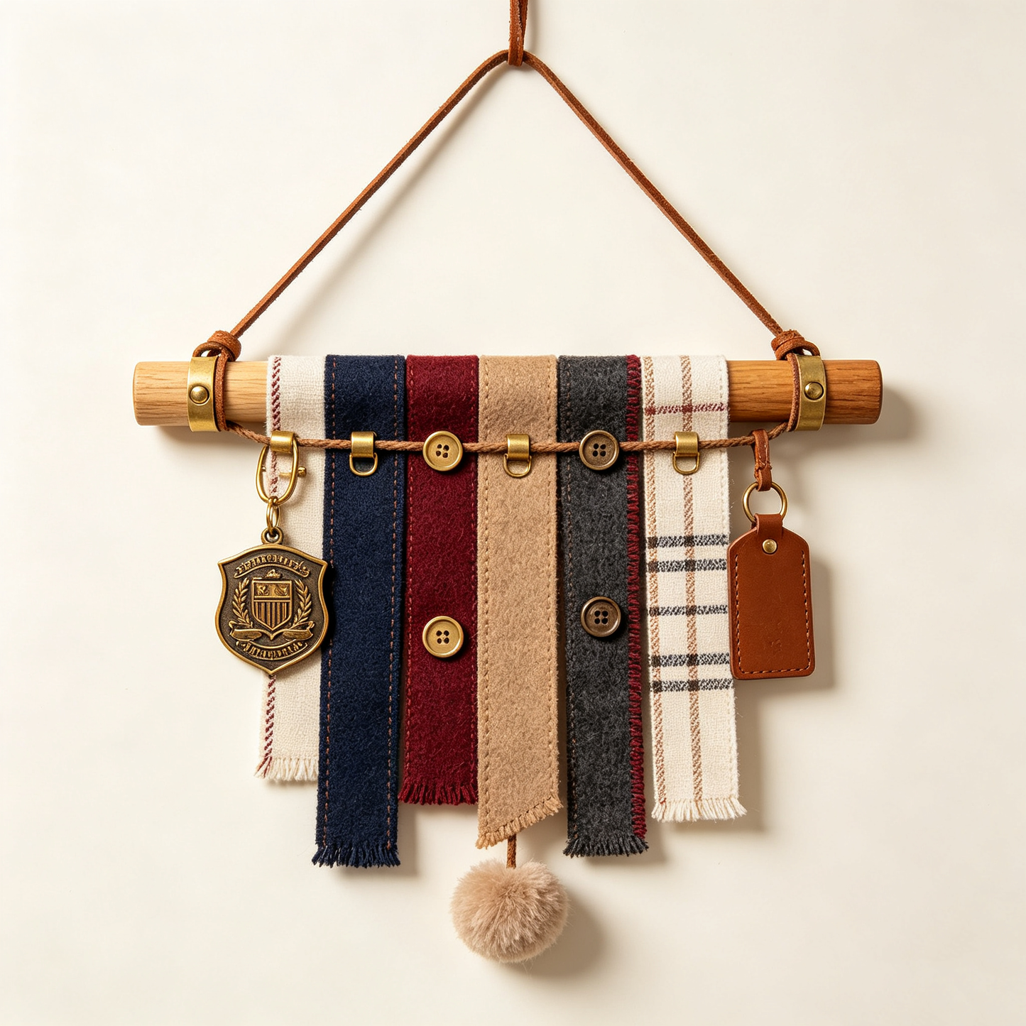 Vintage Ribbon Badge Wall Hanging