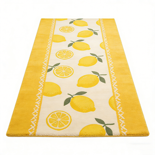 Fresh Lemon Fruit Area Rug