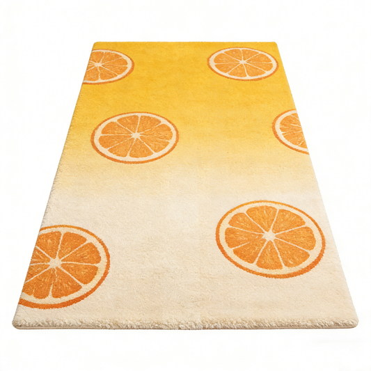 Gradient Orange Slice Area Rug