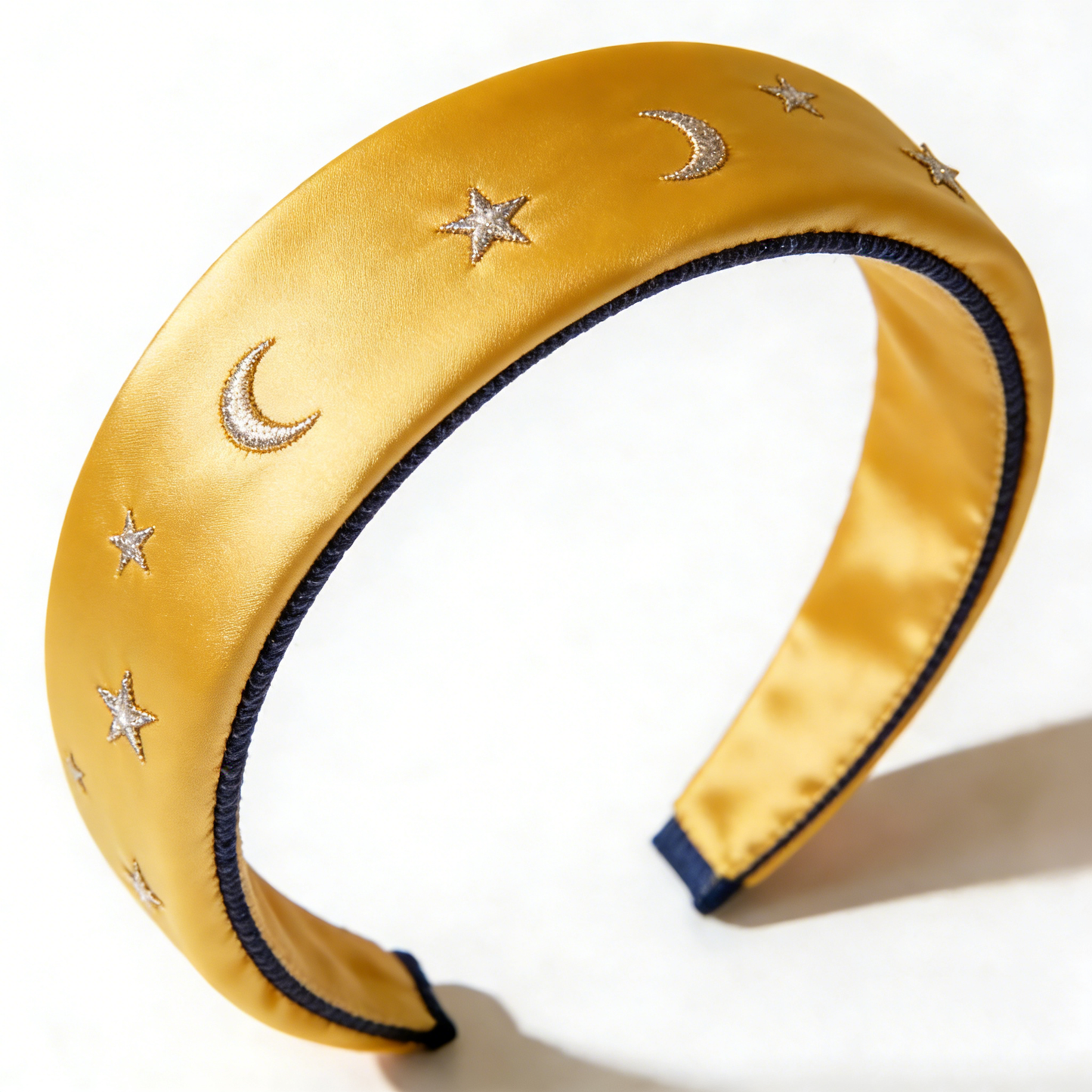 Gold Star & Moon Satin Headband