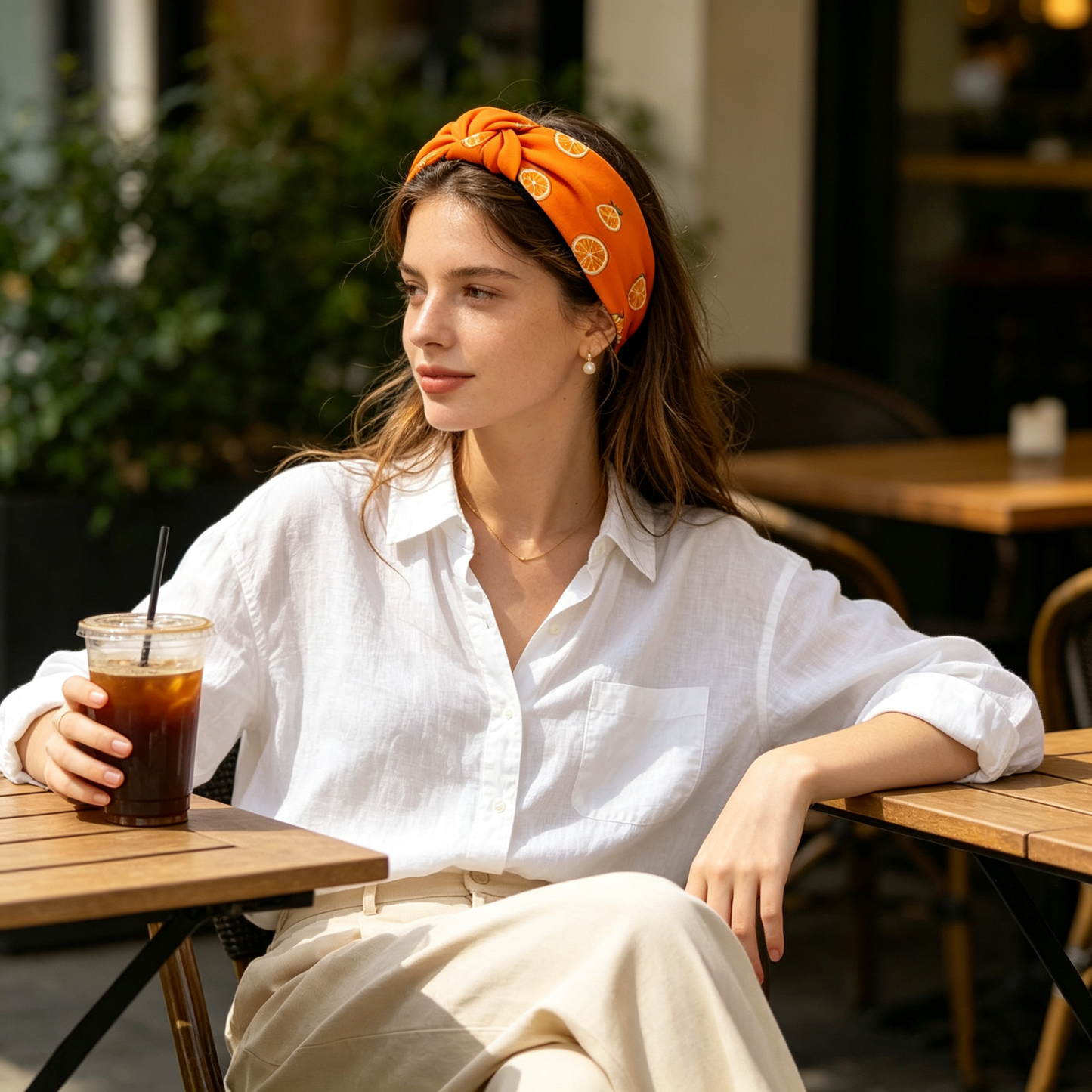 Orange Slice Knotted Headband