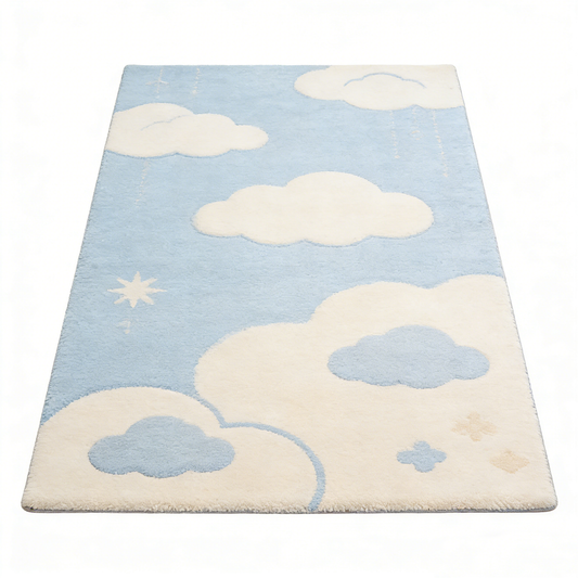 Starry Sky Cloud Rectangle Rug